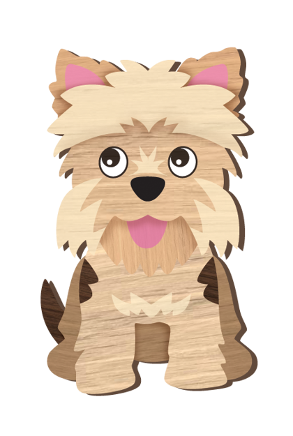 LANDMARK I LOVE MY TERRIER MAGNET