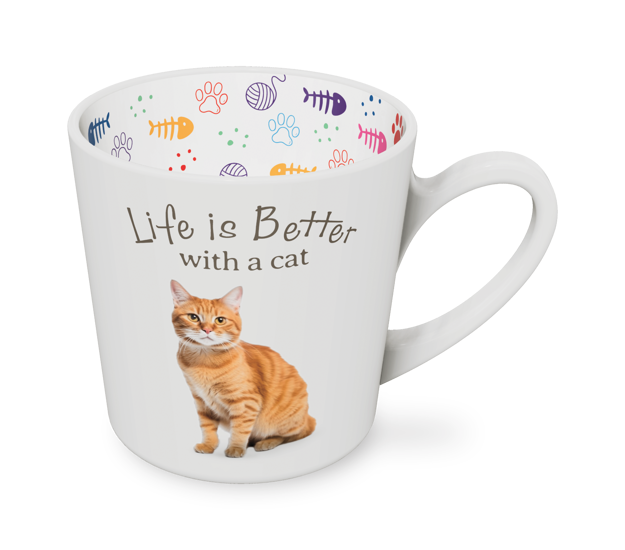 I LOVE MY GINGER CAT - BEAUTIFUL ON THE INSIDE MUG