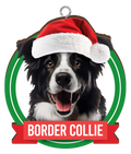 CHRISTMAS IS BETTER WITH A BORDER COLLIE CHRISTMAS ORNAMENTS