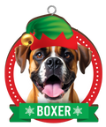 CHRISTMAS IS BETTER WITH A BOXER SHEPHERD CHRISTMAS ORNAMENTS