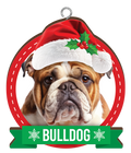 CHRISTMAS IS BETTER WITH A BULLDOG CHRISTMAS ORNAMENTS