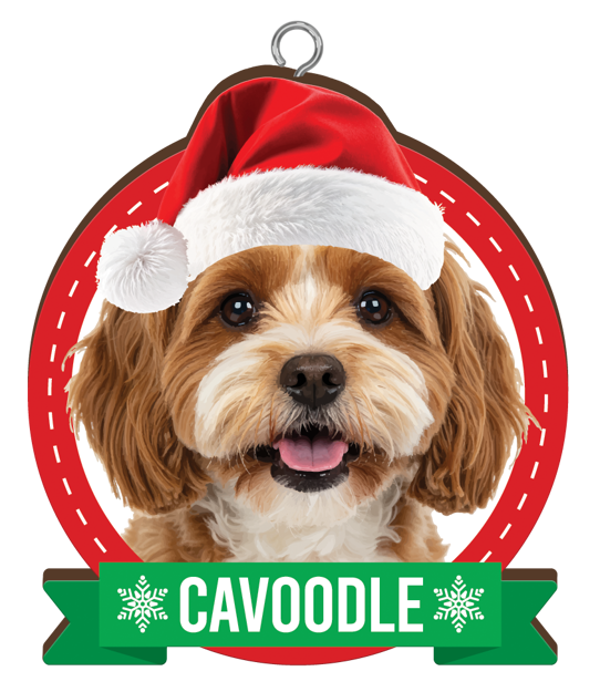 CHRISTMAS IS BETTER WITH A CAVOODLE CHRISTMAS ORNAMENTS