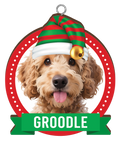 CHRISTMAS IS BETTER WITH A GROODLE CHRISTMAS ORNAMENTS