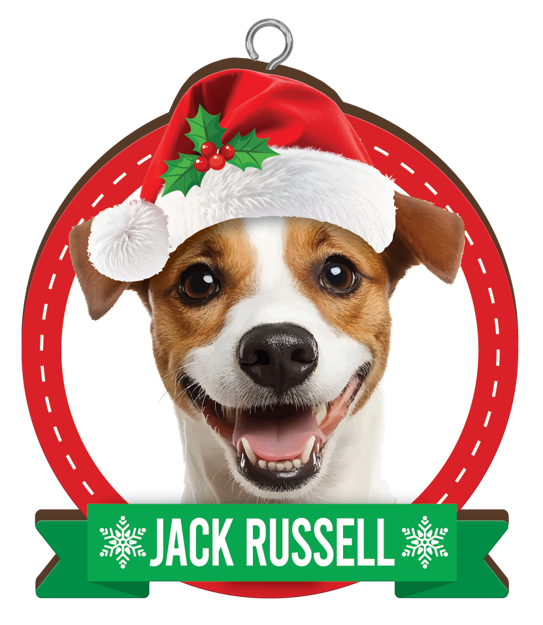 CHRISTMAS IS BETTER WITH A JACK RUSSELL CHRISTMAS ORNAMENTS