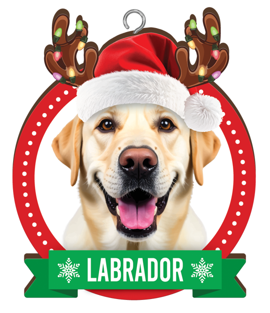 CHRISTMAS IS BETTER WITH A LABRADOR CHRISTMAS ORNAMENTS