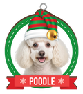 CHRISTMAS IS BETTER WITH A POODLE CHRISTMAS ORNAMENTS