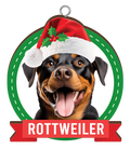 CHRISTMAS IS BETTER WITH A ROTTWEILER CHRISTMAS ORNAMENTS