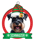 CHRISTMAS IS BETTER WITH A SCHNAZER CHRISTMAS ORNAMENTS