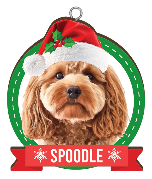 CHRISTMAS IS BETTER WITH A SPOODLE CHRISTMAS ORNAMENTS