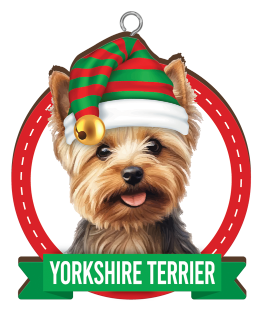 CHRISTMAS IS BETTER WITH A TERRIER CHRISTMAS ORNAMENTS