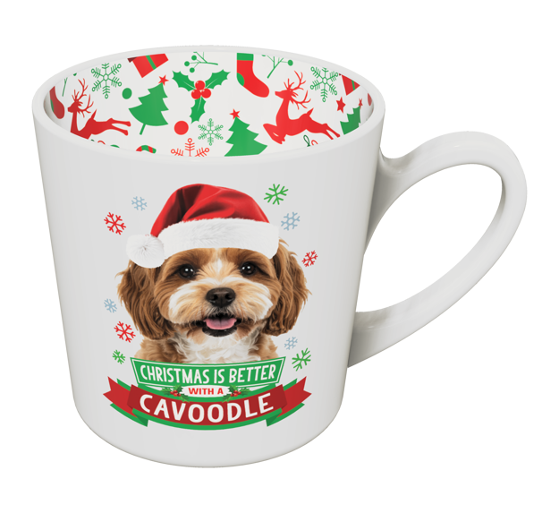 CHRISTMAS IS BETTER WITH A CAVOODLE CHRISTMAS MUG