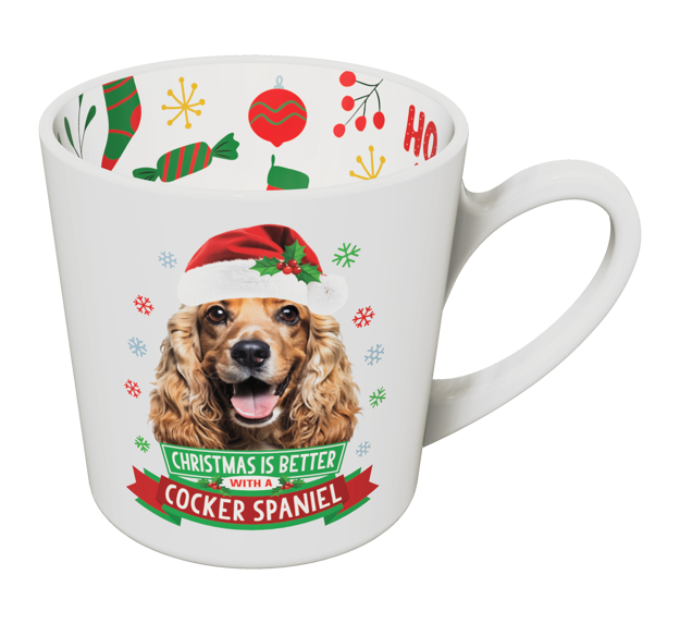 CHRISTMAS IS BETTER WITH A OCOKER SPANIEL CHRISTMAS MUG