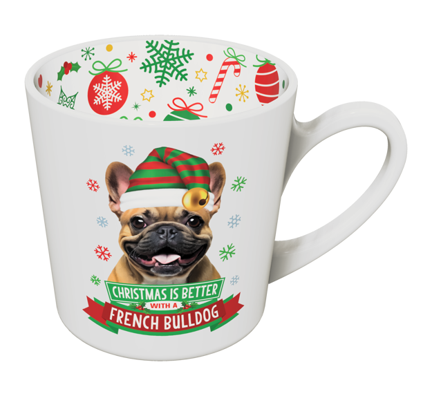 CHRISTMAS IS BETTER WITH A FRENCH BULLDOG CHRISTMAS MUG