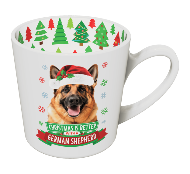 CHRISTMAS IS BETTER WITH A GERMAN SHEPHERD CHRISTMAS MUG