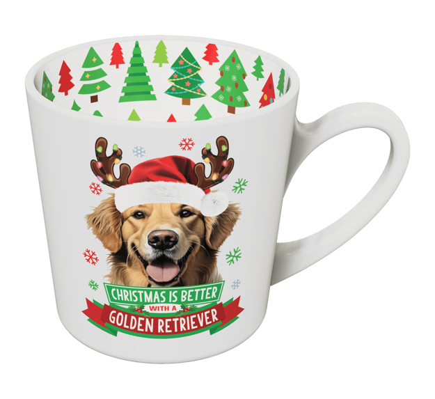 CHRISTMAS IS BETTER WITH A GOLDEN RETRIEVER CHRISTMAS MUG
