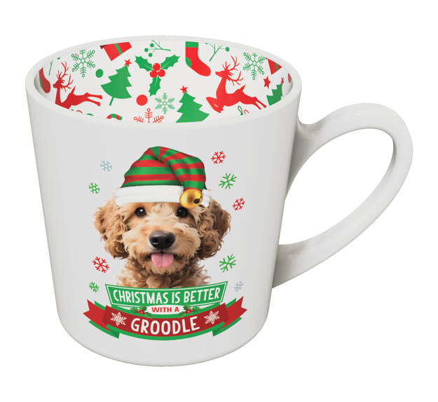 CHRISTMAS IS BETTER WITH A GROODLE CHRISTMAS MUG