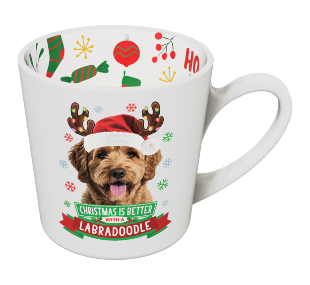 CHRISTMAS IS BETTER WITH A LABRADOODLE CHRISTMAS MUG