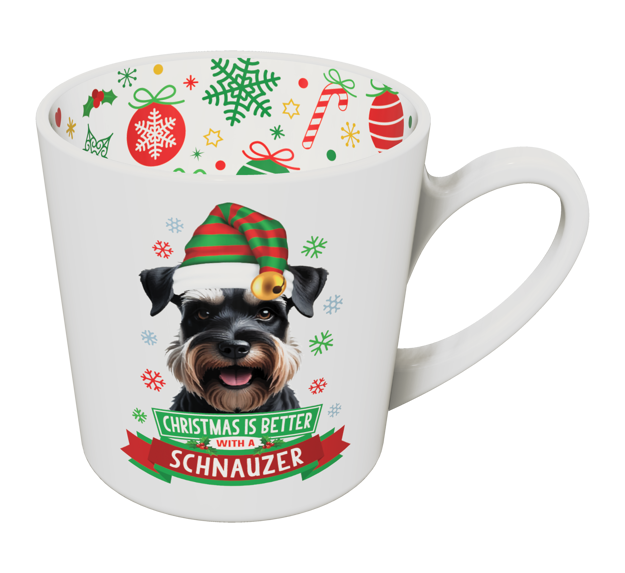 CHRISTMAS IS BETTER WITH A SCHNAZER CHRISTMAS MUG