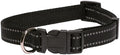 Beau Pets Reflective Nylon Adjustable Collar 25mm x 40cm - 65cm Black