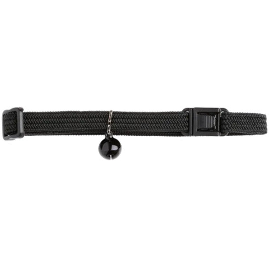 BEAU PETS Collar Elastic Cat Safety Plain Black 10mm x 20cm - 30cm