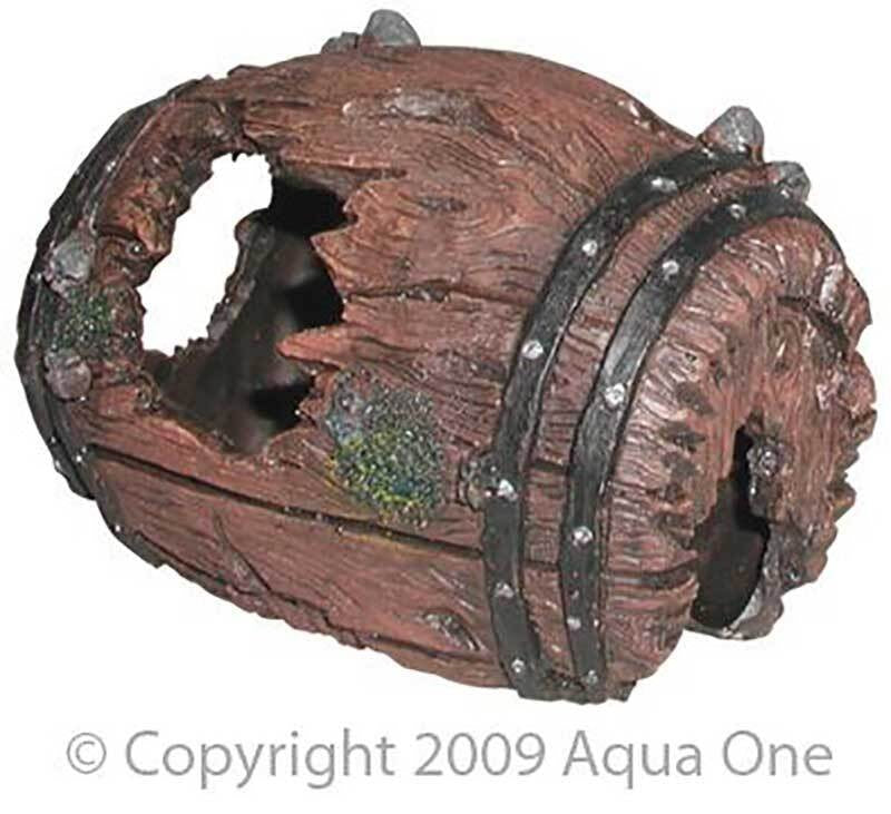 AQUA ONE ORNAMENT BARREL SMALL 13 X 10CM