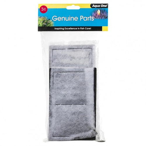 AQUA ONE AQUASTYLE CARBON CARTRIDGE 3C 2PK