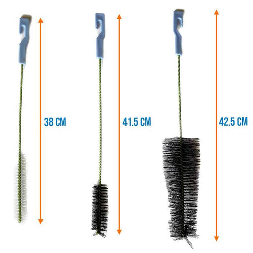 Aquarium Filter Pipe Cleaner 3 Brush Set