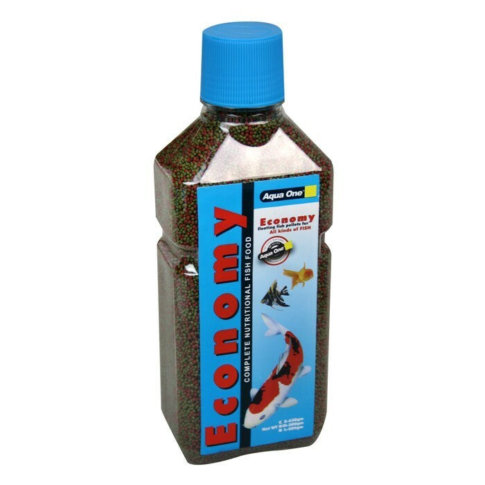 AQUA ONE ECONOMY PELLETS FOOD 1MM 630G