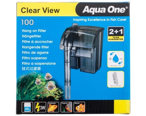 AQUA ONE CLEARVIEW 100 HANG ON FILTER 180L/HR