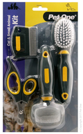 PET ONE GROOMING KIT FOR SMALL ANIMALS AND CATS