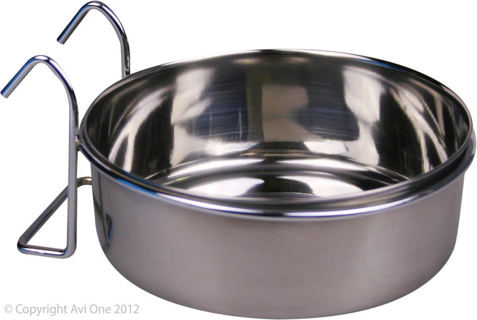 AVI ONE COOP CUP BIRD SEED AND WATER BOWL 840ML