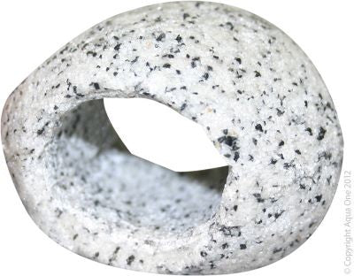 AQAU ONE ORNAMENT CAVE ROUND SMALL 9.5X8.5X5.3CM MARBLE