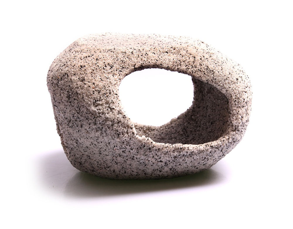 AQUA ONE ORNAMENT CAVE ROUND (JUMBO) 19X17X12.5CM MARBLE