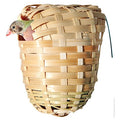 AVI ONE BIRD NEST (FINCH) WICKER WITH HANGING BRACKET (S) 7X10X12CM