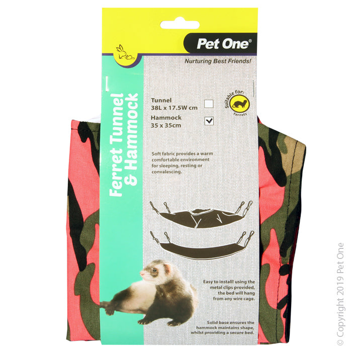 PET ONE SMALL ANIMAL HAMMOCK FERRET 35X35CM