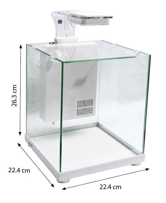 AQUA ONE BETTA SANCTUARY GLASS TANK 10L 22.4W X 22.4D (LOCAL DELIVERY & CLICK & COLLECT ONLY)