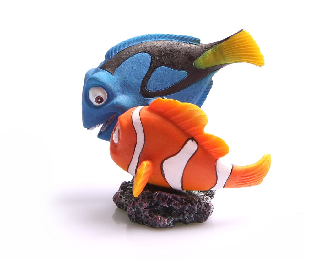 AQUA ONE ORNAMENT BLUE TANG CLOWNFISH 10X9.5X9.8cm