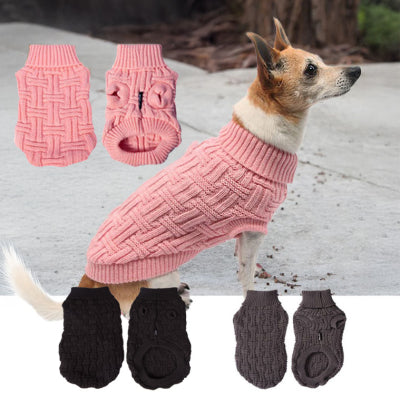 PET ONE DOG COAT KOMFYKNIT JUMPER ICELANDIC 20CM DARK PINK