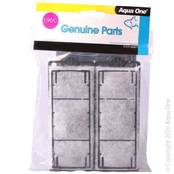 AQUA ONE CARBON CARTRIDGE 2PK 196C - HFX 70  100  150  200