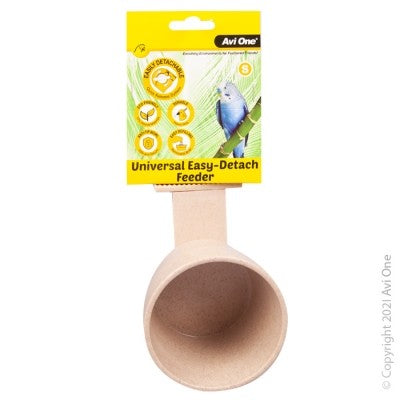 AVI ONE UNIVERSAL EASY DETACH FEEDER SMALL 9.6 DIA X 9.1CM H