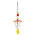 AVI ONE BIRD TOY ACRYLIC FORAGING CUP WITH BEADS 26CM