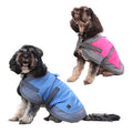 PET ONE DOG COAT NIGHTWALKER 35CM W PROOF REFL SILVER PINK
