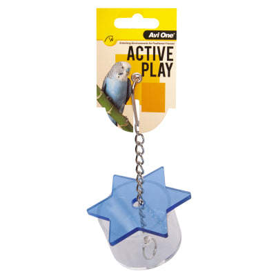 AVI ONE BIRD TOY ACRYLIC FORAGING STAR 16CM