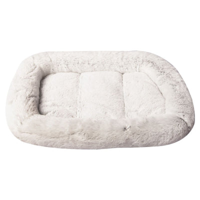 PET ONE BEDDING LOUNGER ULTRA PLUSH 40X30X6CM LIGHT GREY
