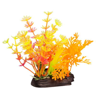 AQUA ONE ECOSCAPE SMALL LIMNOPHILA ORANGE/HOTTONIA PINK