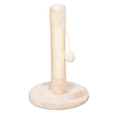 PET ONE SCRATCHING TREE POST W/ BALL 30X30X45CM CREAM (CLICK & COLLECT AND LOCAL DELIVERY ONLY)