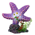 AQUA ONE ORNAMENT STARFISH W ROCK 11.5X5.5X12.5CMH