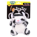 PET ONE DOG TOY PLUSH SQUEAKY WHITE TIGER 15CM