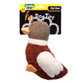 PET ONE DOG TOY PLUSH SQUEAKY W CRINKLE DUCK 22CM