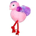 PET ONE DOG TOY PLUSH SQUEAKY BIRD W ROPE 20.4CM